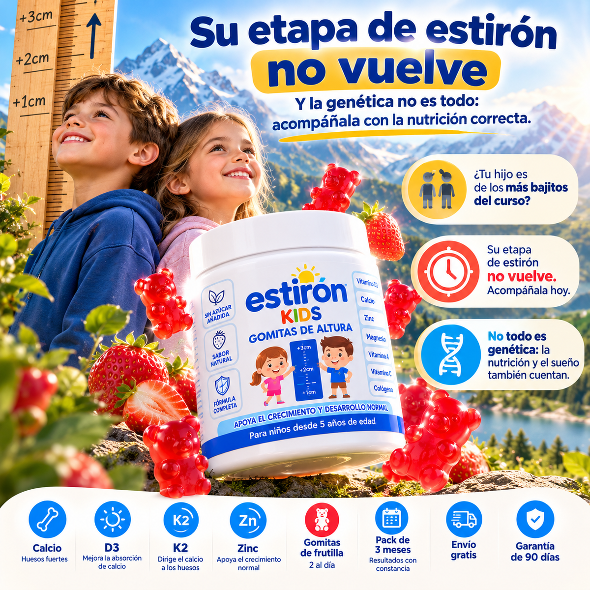 Estirón Kids – Gomitas para su etapa de crecimiento