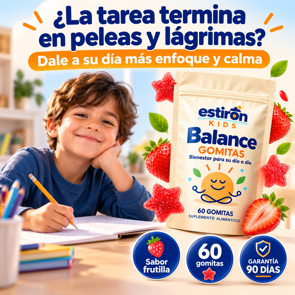 ¿La tarea termina en peleas y lágrimas? Estirón Kids Balance